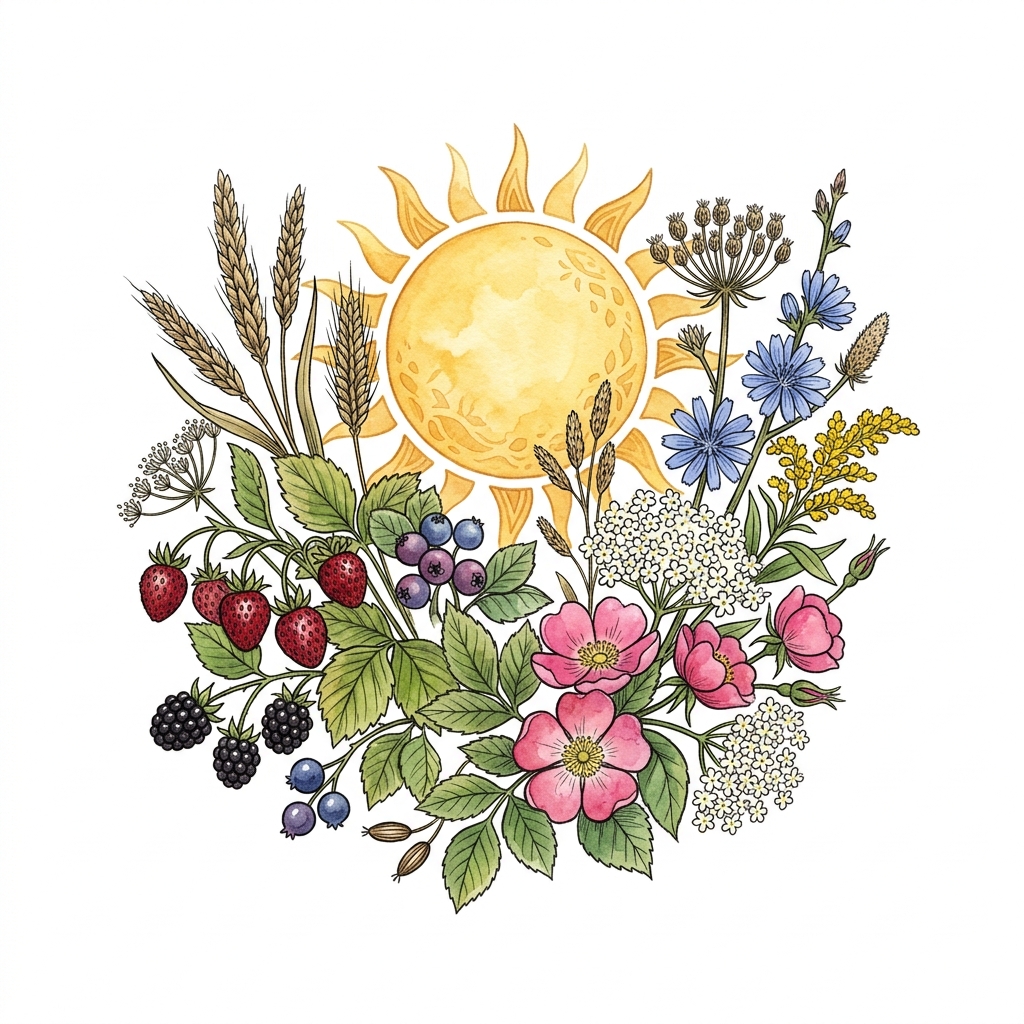Summer Abundance seasonal event illustration