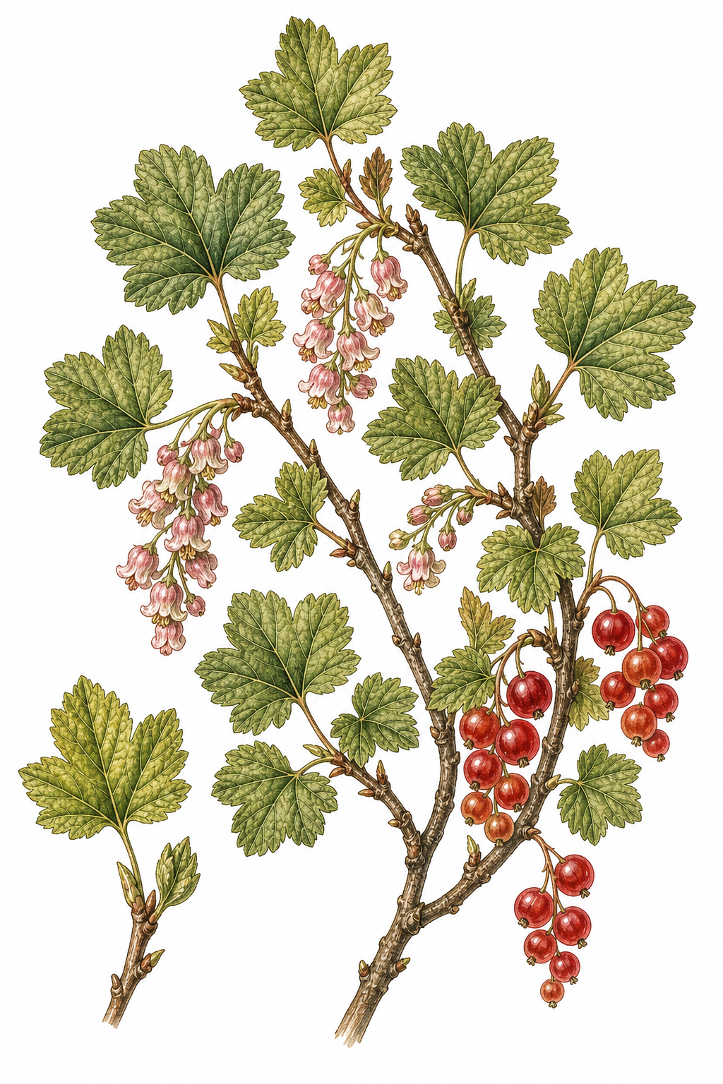 Mountain Currant botanical illustration