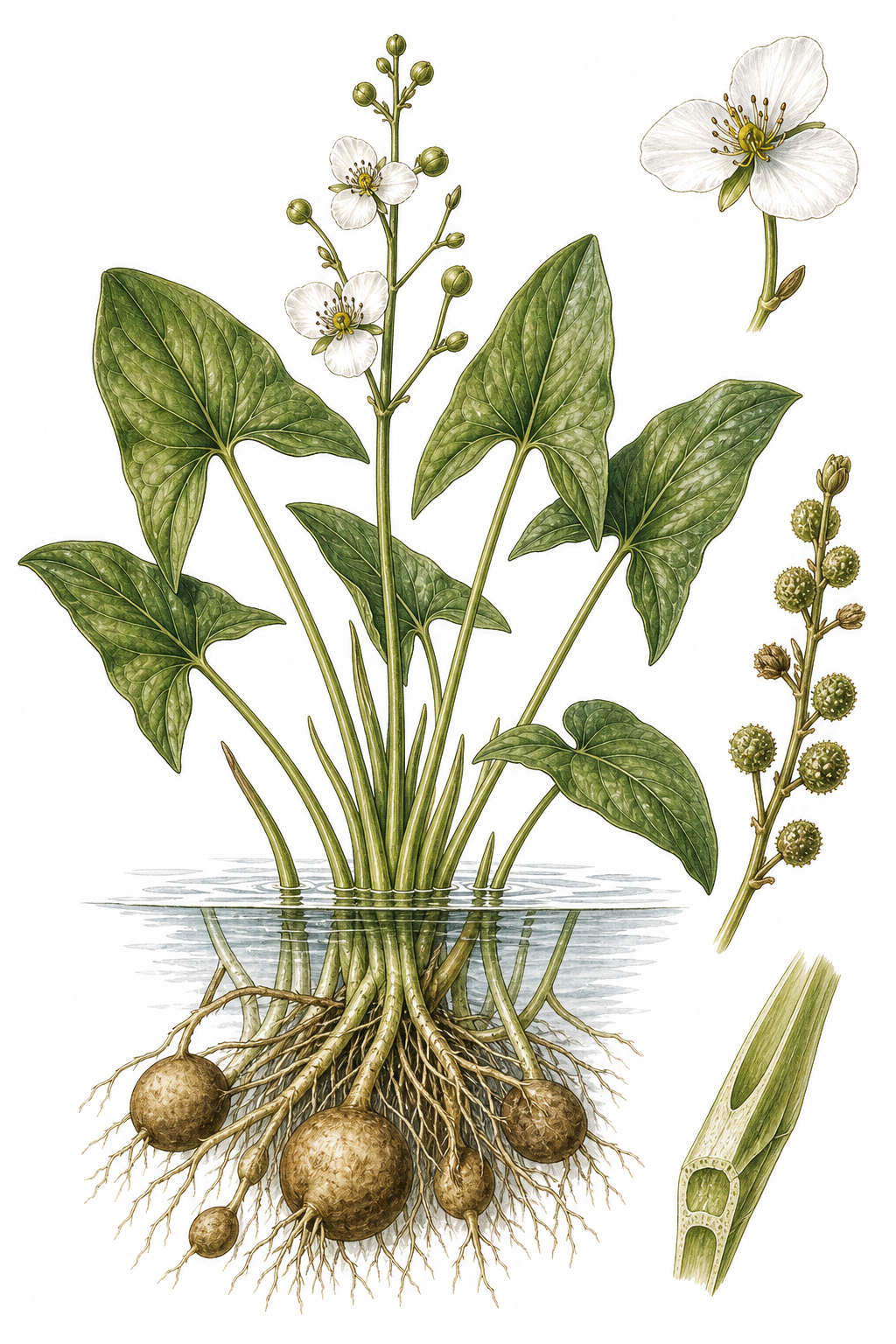 Wapato botanical illustration